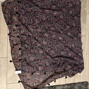 Lands' End Multicolor Paisley Swim Wrap